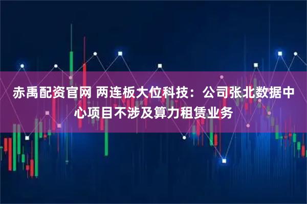 赤禹配资官网 两连板大位科技：公司张北数据中心项目不涉及算力租赁业务
